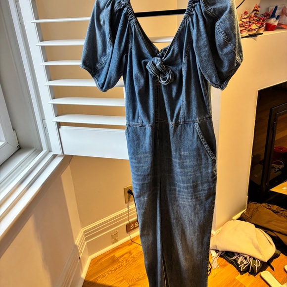 La vie by Rebecca Taylor denim jumpsuit M - Picture 4 of 5